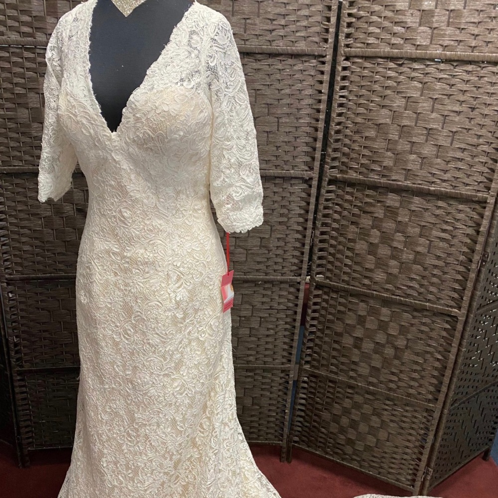 Sottero and Midgley Designer Wedding Dress On Sale In A Size 12